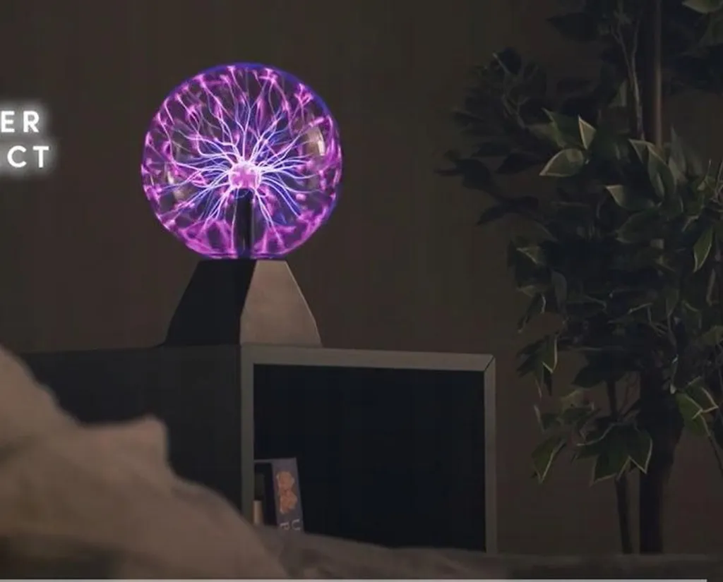 Grande Boule Plasma de 30 cm Effet Éclair Lampe en Verre Interactive - 9
