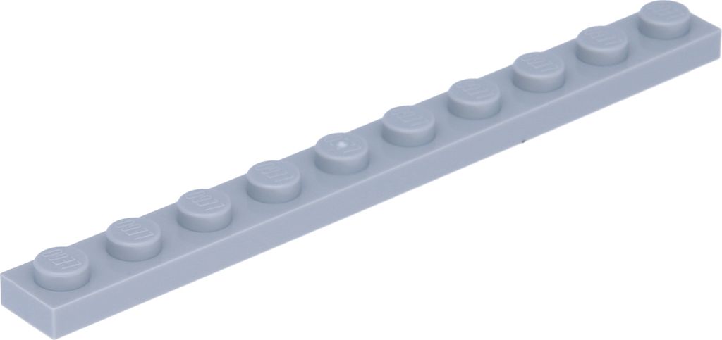 Lego 1x10 Platten 4477 - 250 Stück Helles Bläuliches Grau
