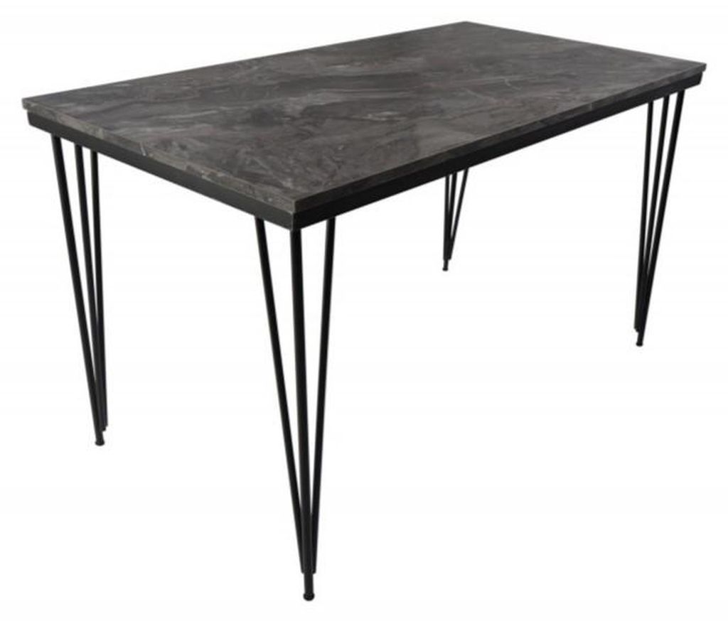 Esstisch Esszimmertisch Ausziehtisch Küchentisch Metallbeine Marmoroptik