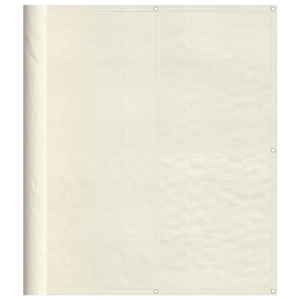 vidaXL Balkon-Sichtschutz Creme 120x800 cm 100 % Polyester-Oxford