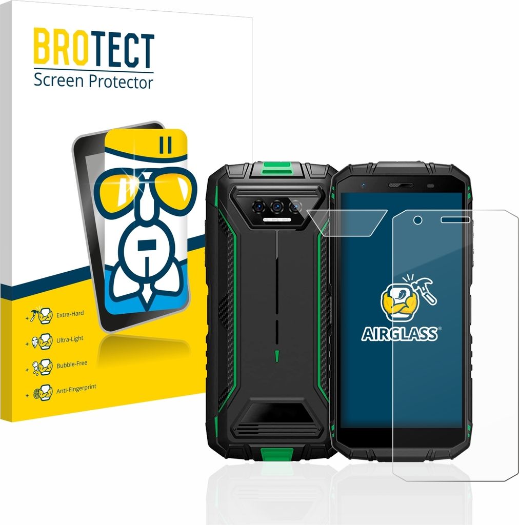 BROTECT Schutzglas für Doogee S41 Pro (Display+Kamera) Schutzfolie Panzer Folie Glas Display Schutz klar