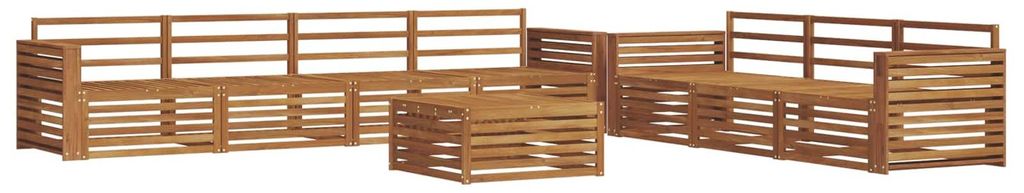 vidaXL Outdoor-Sofagarnitur 8 pcs Natur Massivholz Akazie