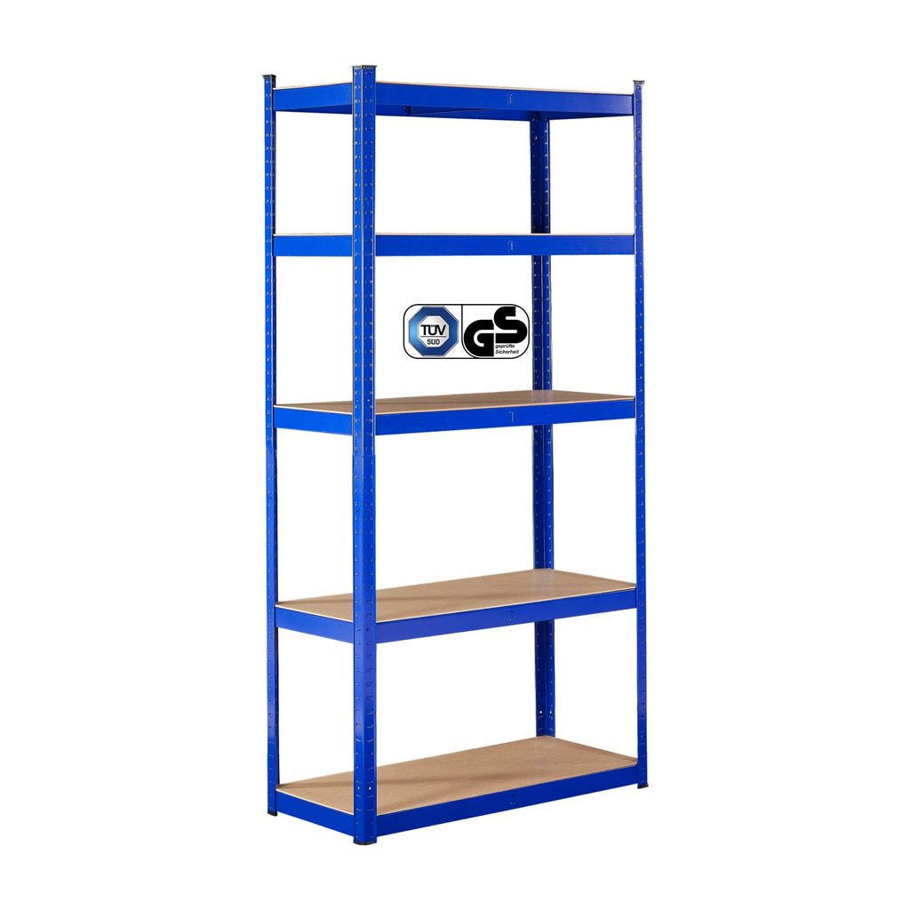 Regał do dużych obciążeń AREBOS 180x90x40 cm Niebieski | Zdjęcie produktu 