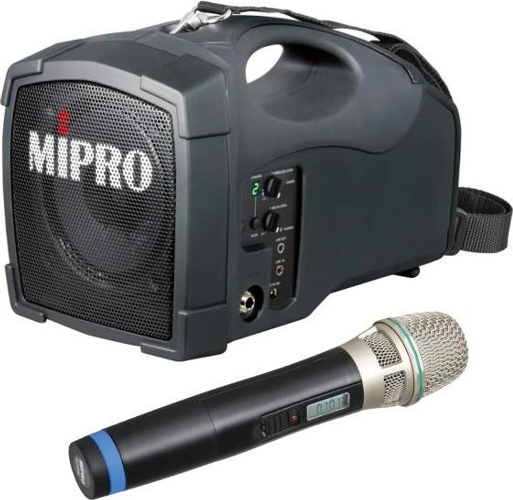 Głośnik mobilny Mipro MA-101B z mikrofonem bezprzewodowym Zdjęcie produktu 