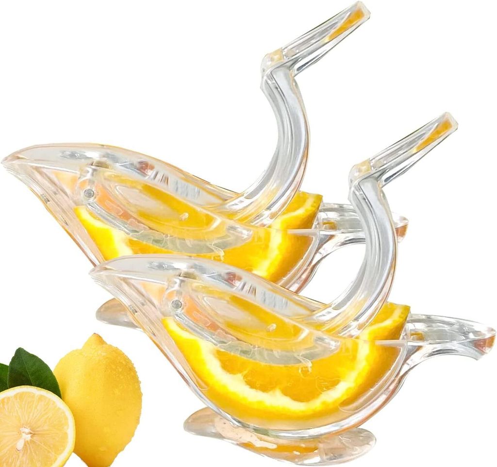 Juicer Lemon Squeezer, Manual Lemon Juicer, Portable Transparent Fruit Juicer, Hand Juicer Citrus Squeezer, Acrylic Bird Lemon Squeezer