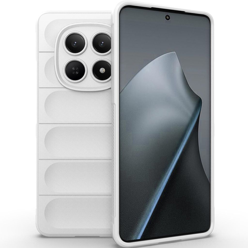 Handyhülle für Xiaomi Redmi Note 15 5G/4G Weich TPU Silikon Stossfest Anti-rutsch Hülle Weiß