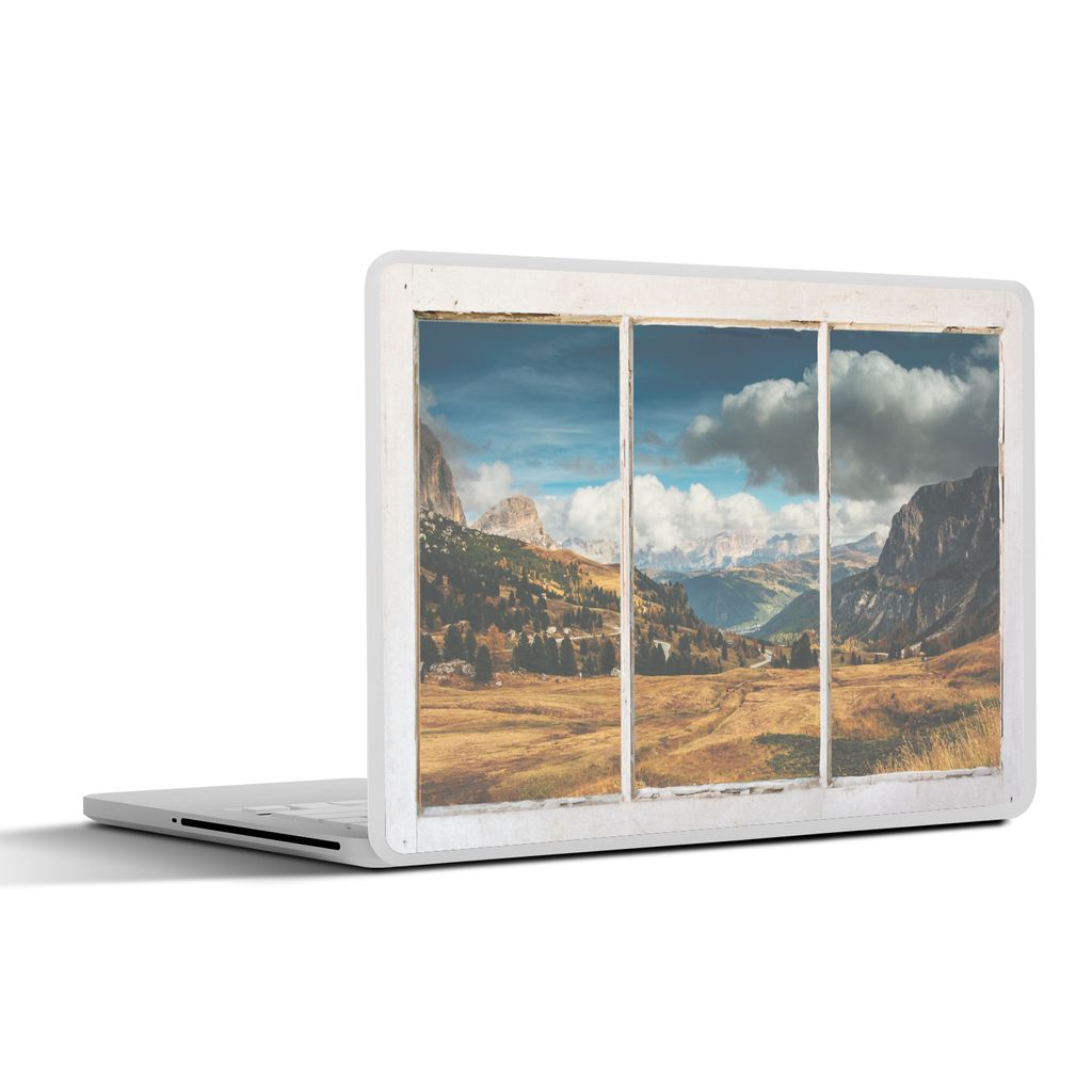 MuchoWow Laptop Aufkleber Sticker Cover Aussicht - Landschaft - Hügel 40x30 cm - Laptop Dekoration - Selbstklebend