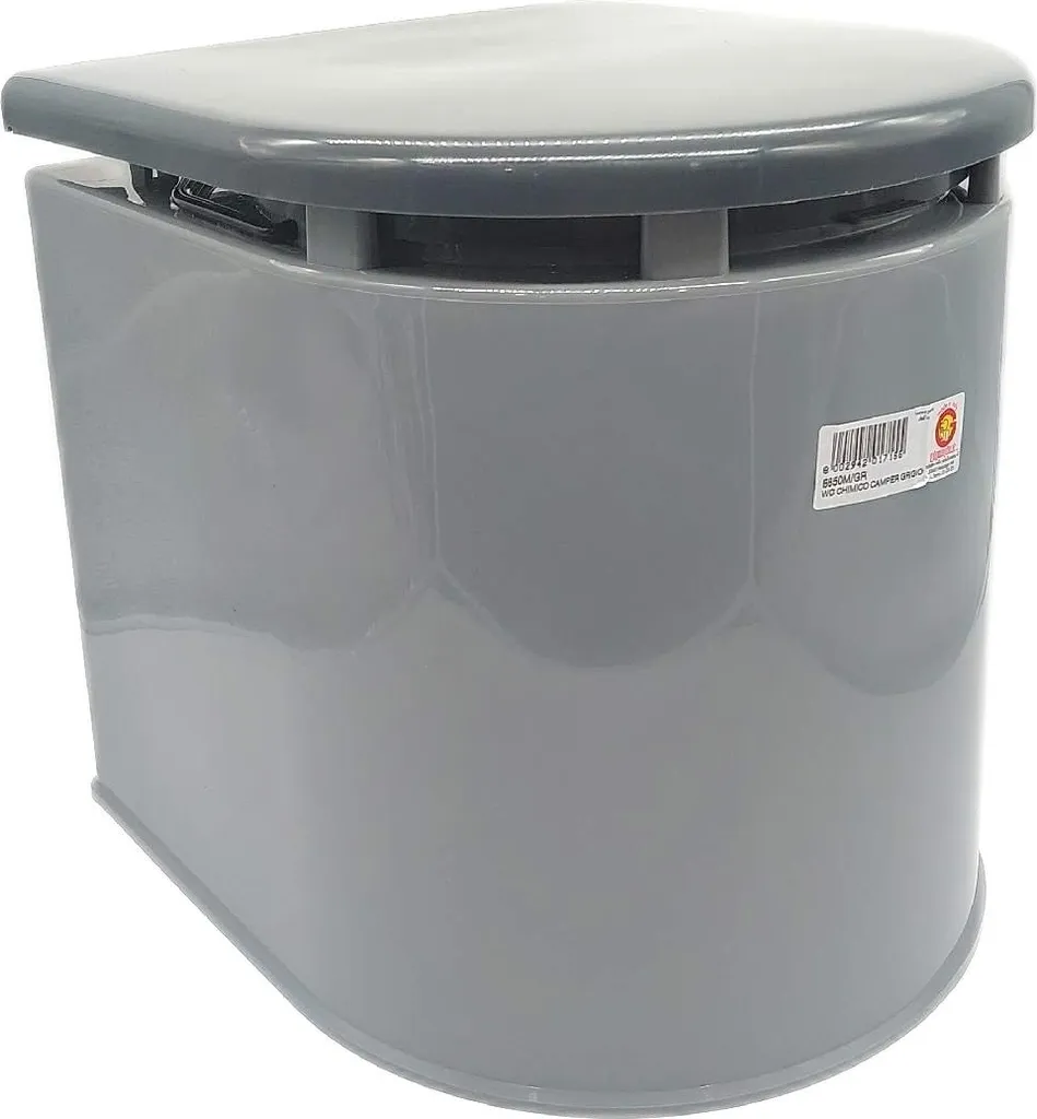 Toilette Chimica Portatile Giganplast Grigio per Camper, Barca e Casa