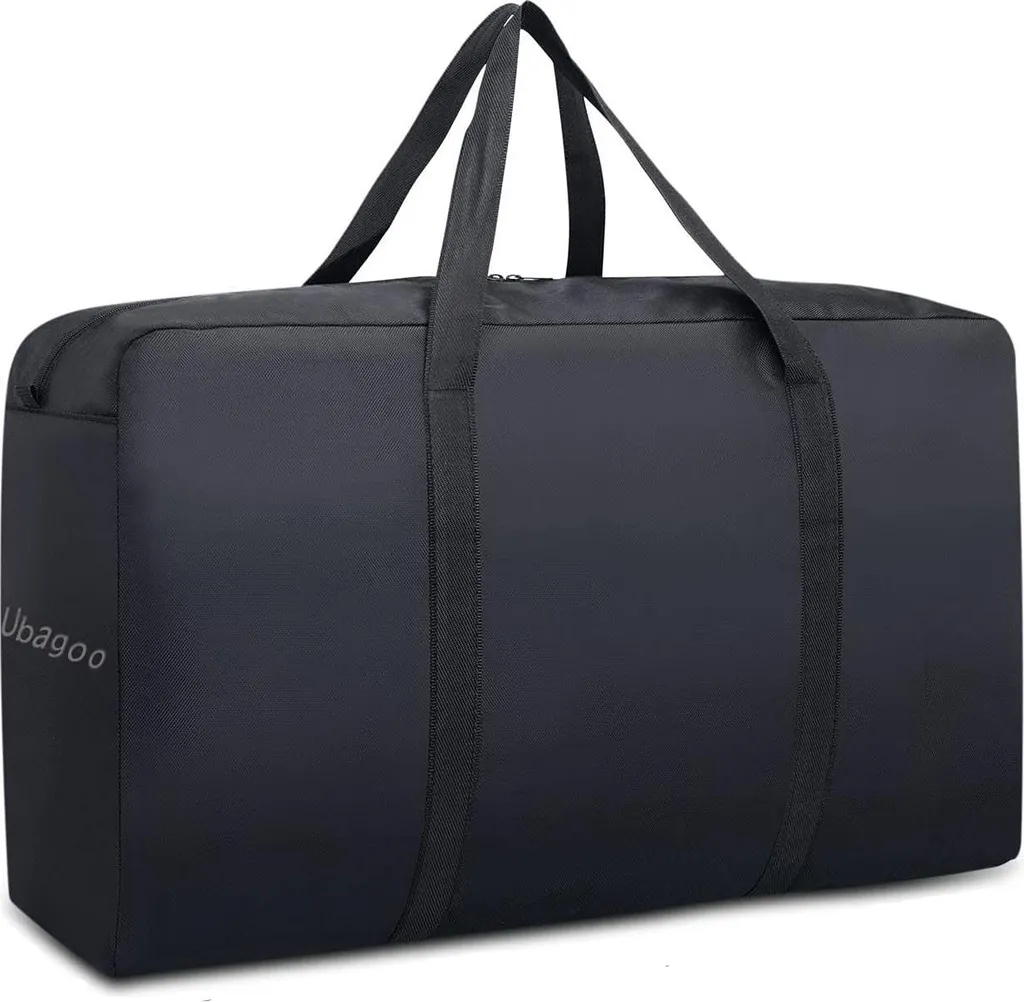 Rangement couette et literie 60L : grand sac Oxford 70x43x20cm robuste