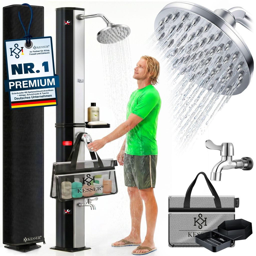 KESSER® Solardusche 40- 60 Liter Solar Gartendusche | Produktbild 