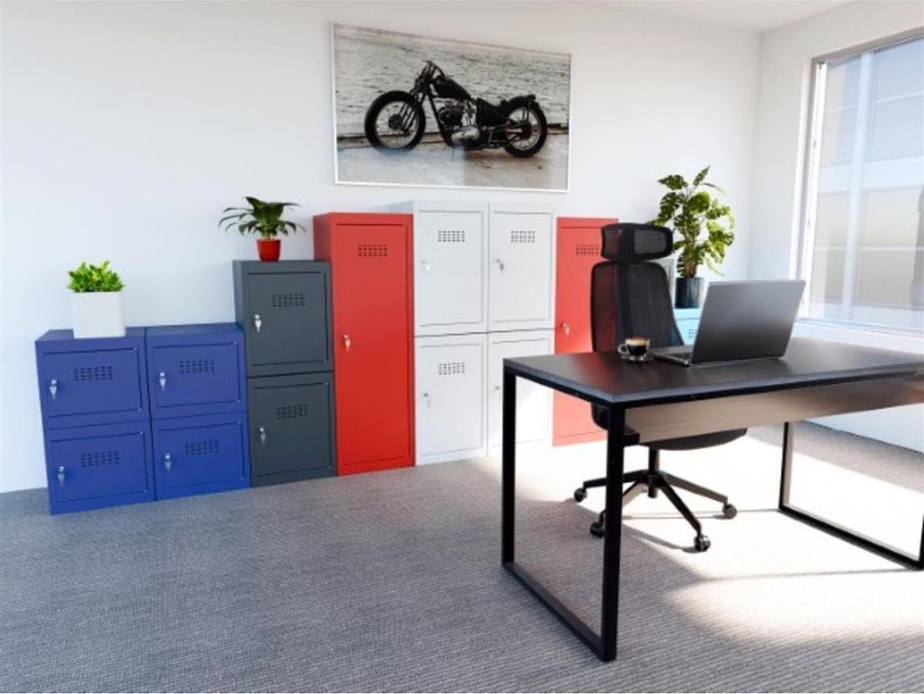 Phoenix CL0644BBK Würfel-Schließfach Cube Locker 87L Blau - Produktbild 