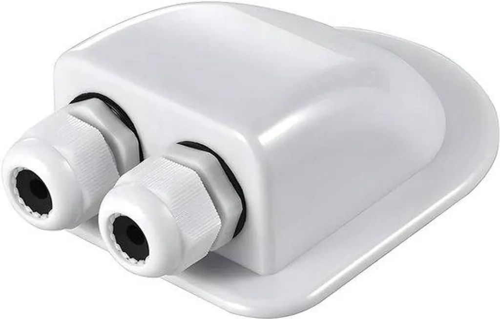 Presse-étoupe double pour câble solaire de toit camping-car en ABS