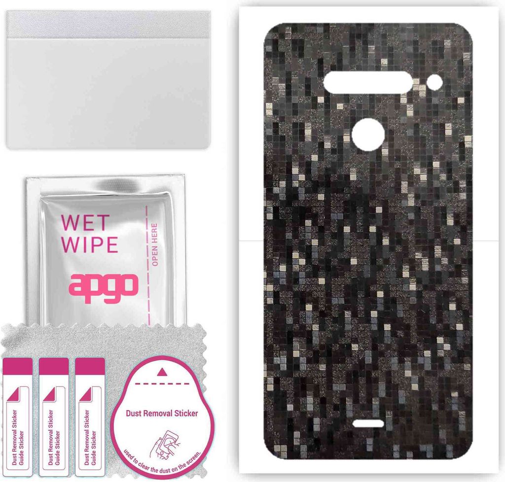 apgo Rückseite Schutzfolie, Skin, kompatibel mit LG V50 ThinQ 5G, Hinten Displayschutzfolie aus Vinylfolie, kratzfest, einfache Montage - Carbon B...