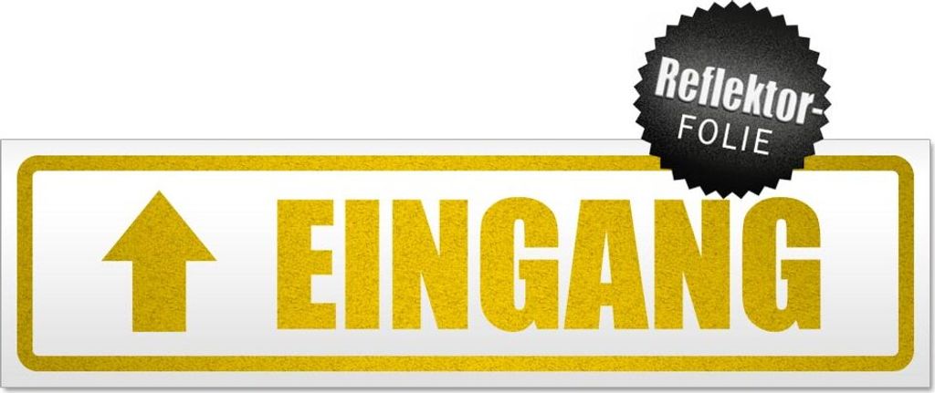 Eingang mit Pfeil Magnetschild Schild magnetisch