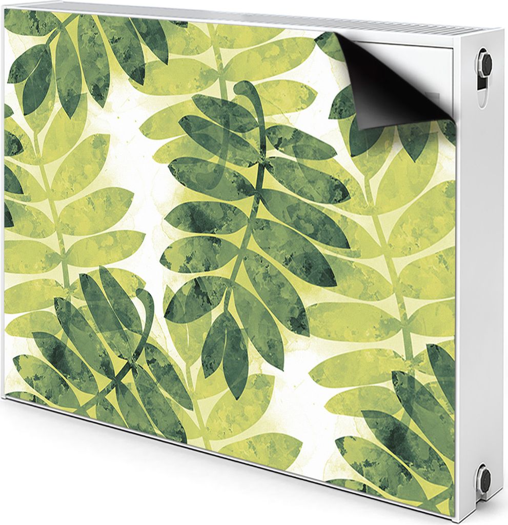 Magnet Heizkörper-Abdeckung Verkleidung Abdeckung Heizkörperabdeckung 100x60 cm - Blätter, Rowan