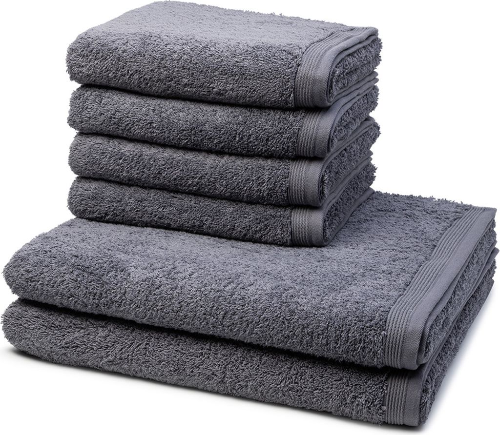 Möve Superwuschel 4 X Handtuch 2 X Duschtuch im Set Extraweiches Handtuch, Aus 100% hochwertiger Baumwolle, Mit eingesticktem Markenlogo