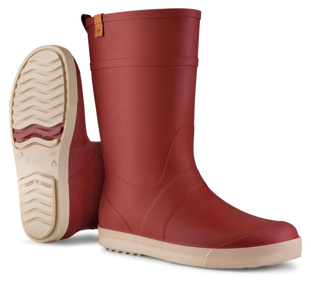 Dunlop Amsterdammer. Stylische Regenstiefel fur Damen, Rot, Produktbild 