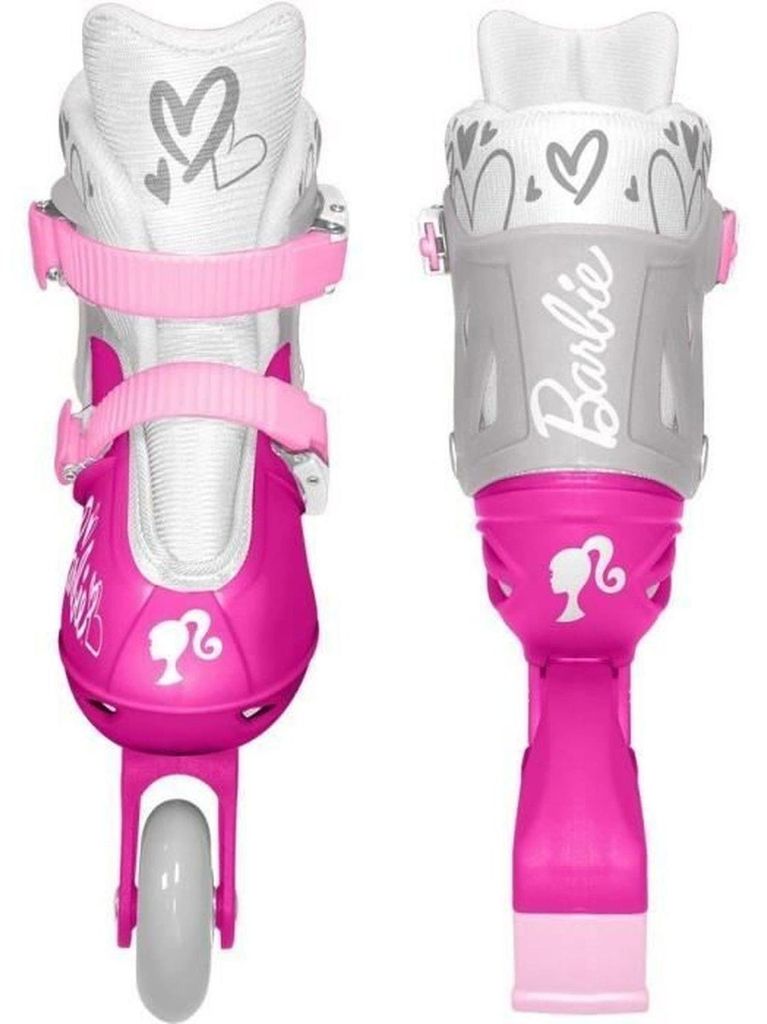 Barbie Inline Skates Hardboot Verstellbar Rosa Größe 30-33 Produktbild 