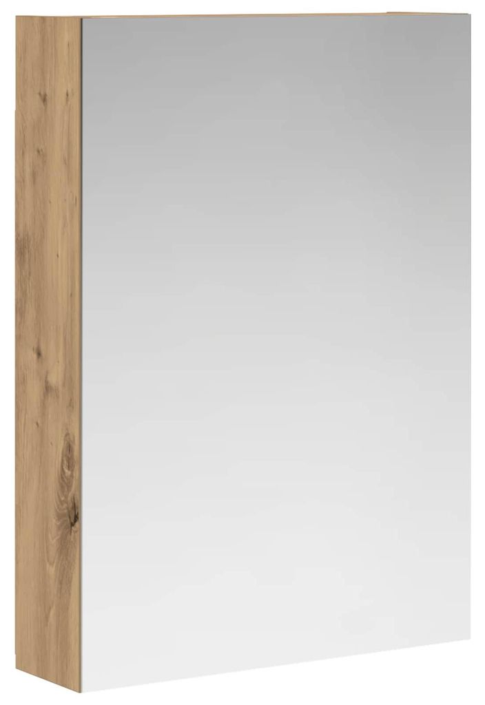 vidaXL Badezimmerspiegelschrank Kunsthandwerk Eiche 50 x 14,5 x 70 cm