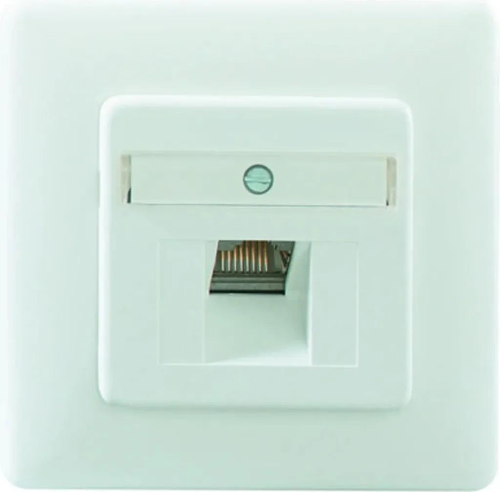 Boîtier Cat6a iso FLEX Rutenbeck blanc polaire haute performance RJ45
