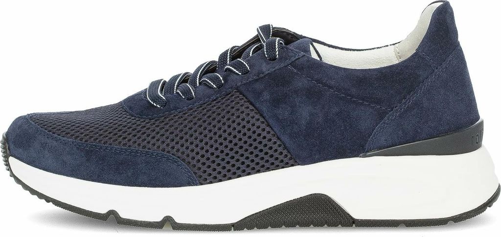 Gabor ROLLINGSOFT Damenschuhe - sportliche Schnür- Halbschuhe blau Freizeit NEU