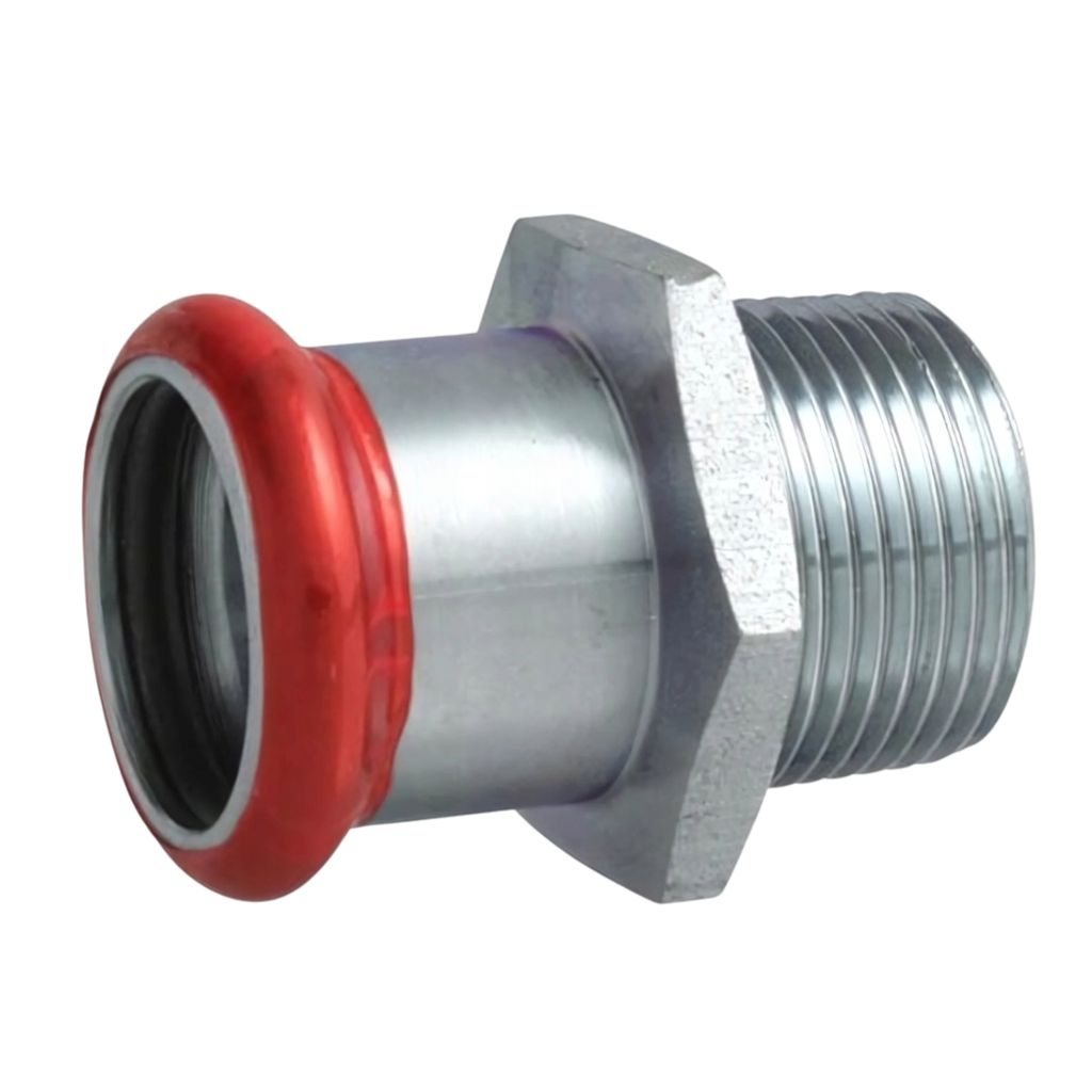 Pipelife Klemmverschraubung 22mm x 1" AG | Stahlverschraubung | Klemmringverschraubung | Pressfitting