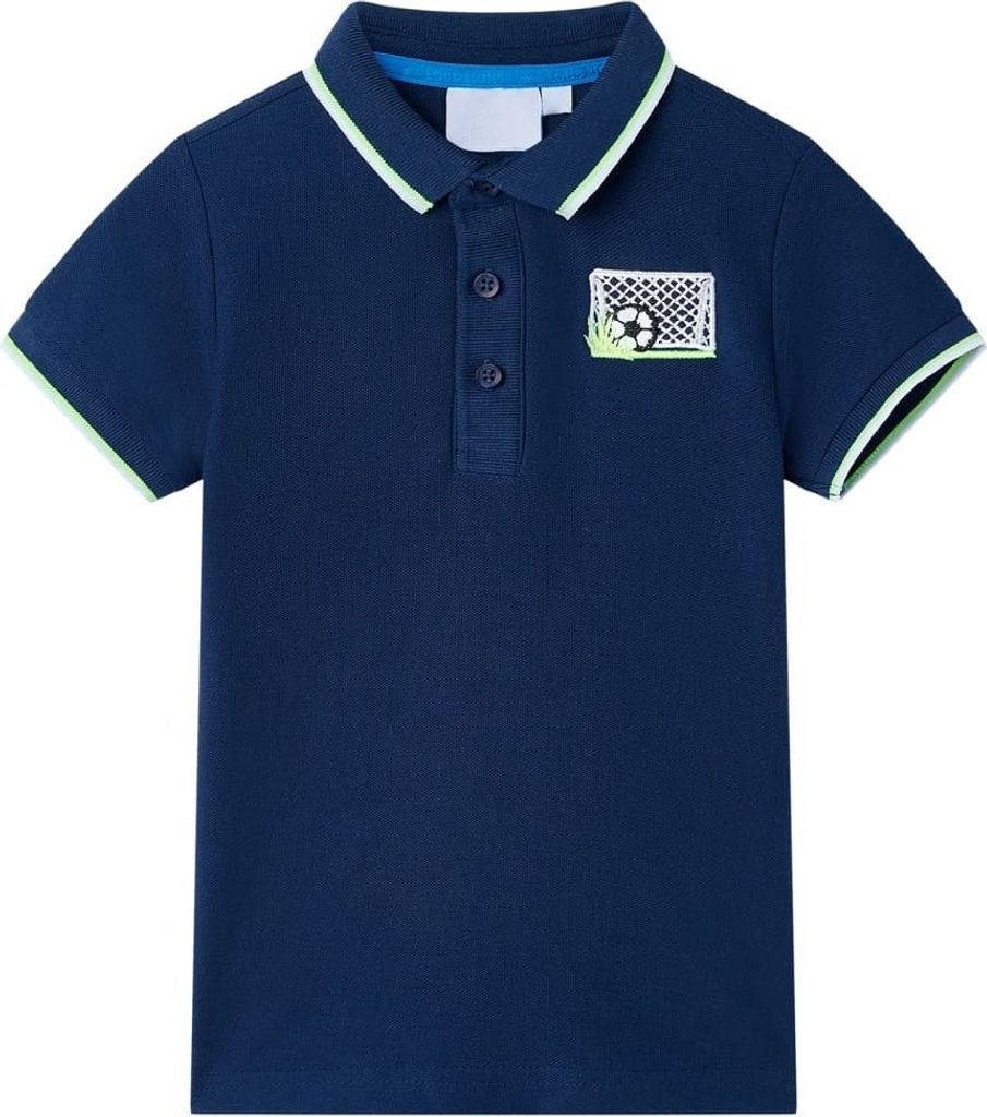 Kinder-Poloshirt Marineblau 116