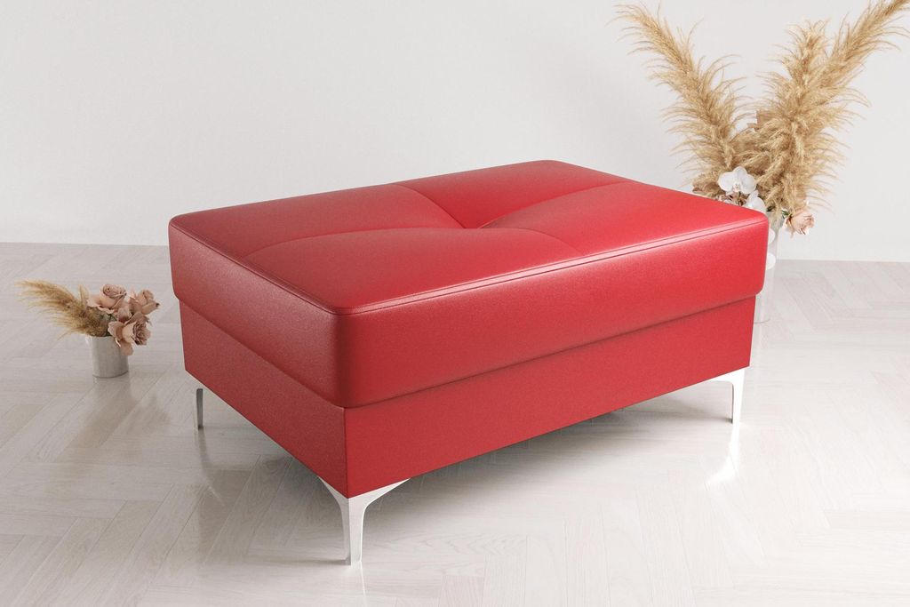 Ottomane Couch Textil Sitz Neu Fußhocker Polster Neu Hocker Bank Beistellhocker