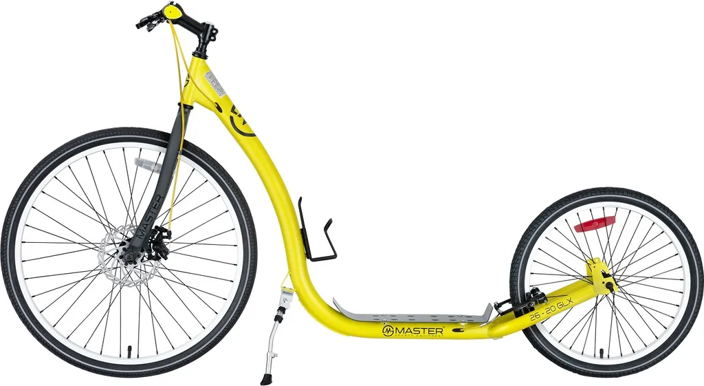 MASTER 26-20 GLX Trottinette avec pneus gonflables et Freins V-Brake Noir