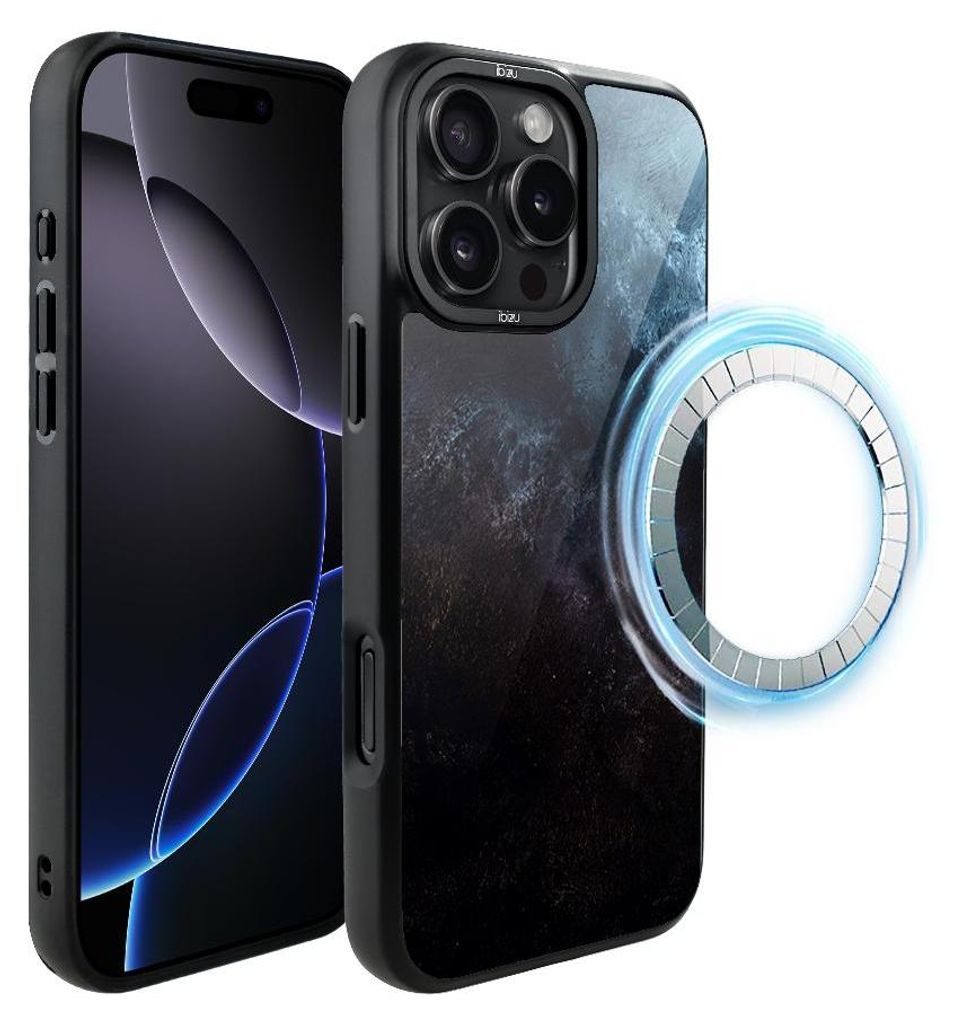 Schutzhülle für das iPhone 16 Pro Max, MagSafe-kompatibel, mattschwarze Seiten, Ozean, Meereswellen