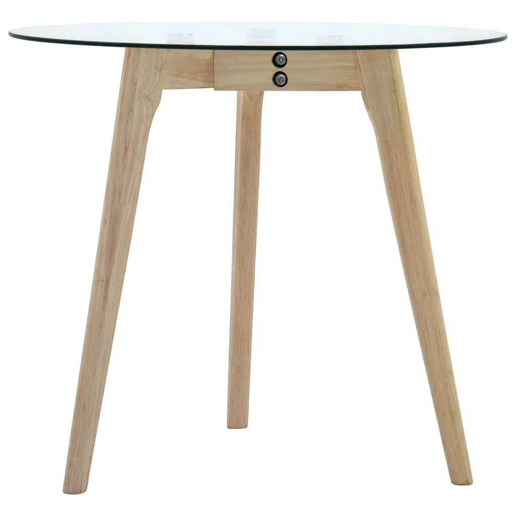 Set 2 Tavolini ad Incastro vidaXL: Eleganza in Vetro Temperato Trasparente