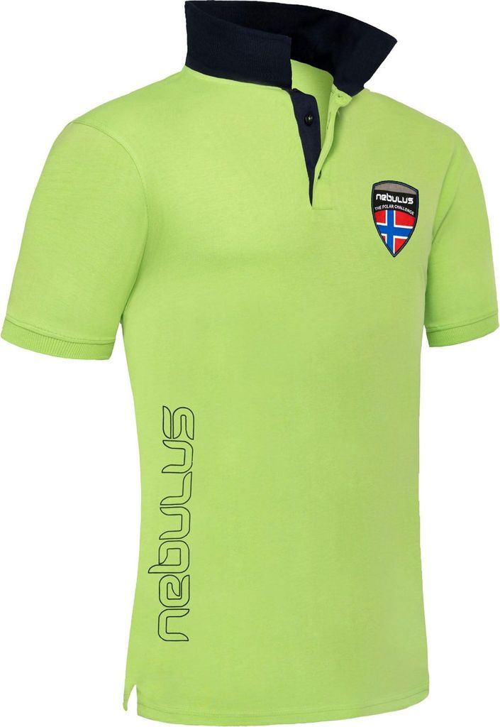 Nebulus Poloshirt ALEX Herren, Shirt, Sweatshirt, Polo, P4980 - Herren, limettengrün, M