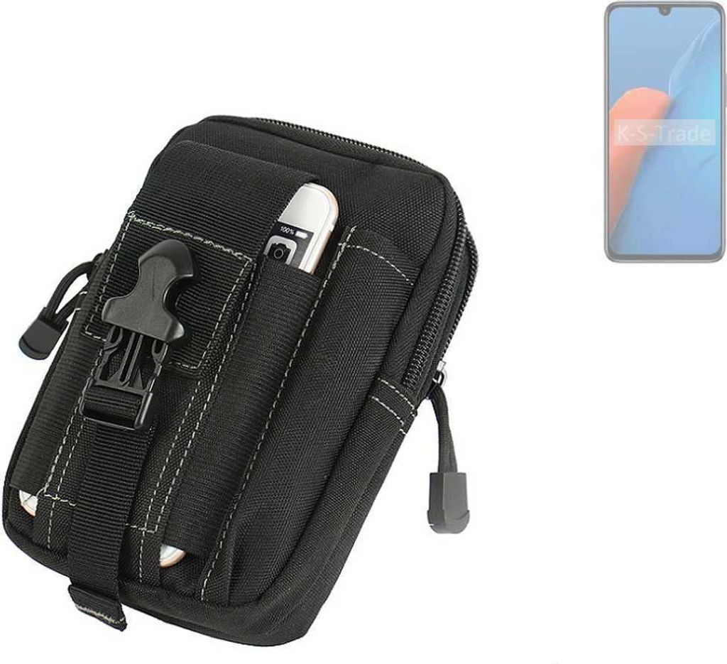 K-S-Trade Gürtel Tasche kompatibel mit Infinix Note 12i 2022 Gürteltasche Holster Schutz Hülle Handy Hülle Smartphone outdoor Handy-Hülle schwarz