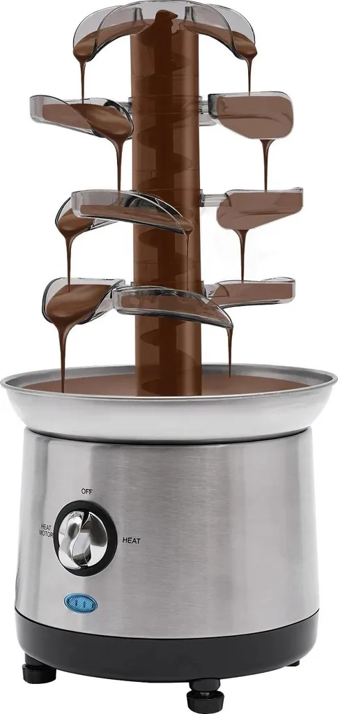 Fontaine à chocolat anti-grumeaux en inox 1,2 L stable et fluide