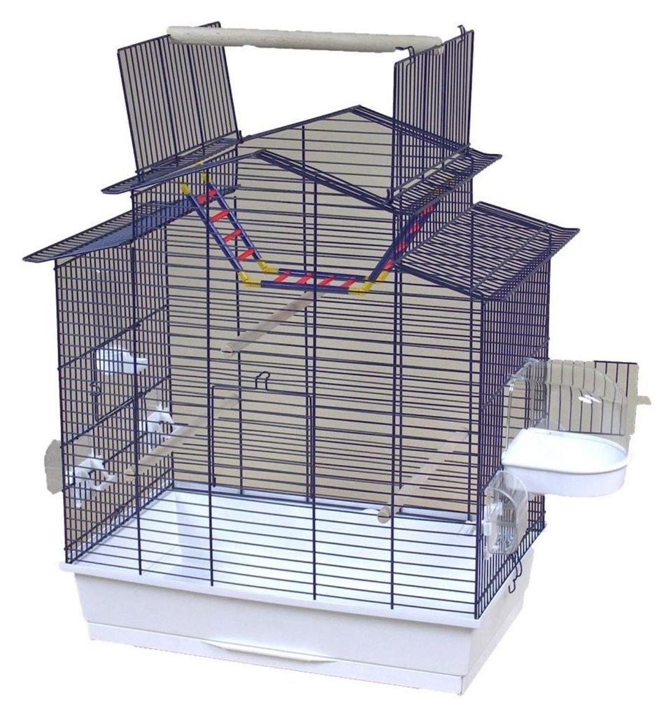 XXL Vogelkäfig Wellensittich Kanarien mit Freisitz & Produktbild 