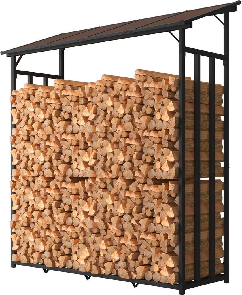 Kovový regál na palivové drevo antracitový XXL 175 x 70 x Obrázok produktu 