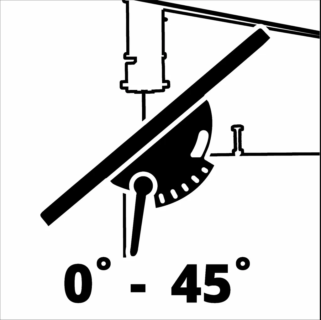 Scie à ruban TC-SB 245 L Einhell avec table inclinable et éclairage LED intégré - 11