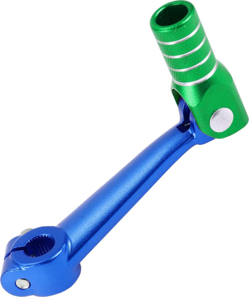 Klappbar Motorrad Schalthebel für Bosuer M5 Pedal Schalthebel Arm Blau Grün Silberton 1Stk