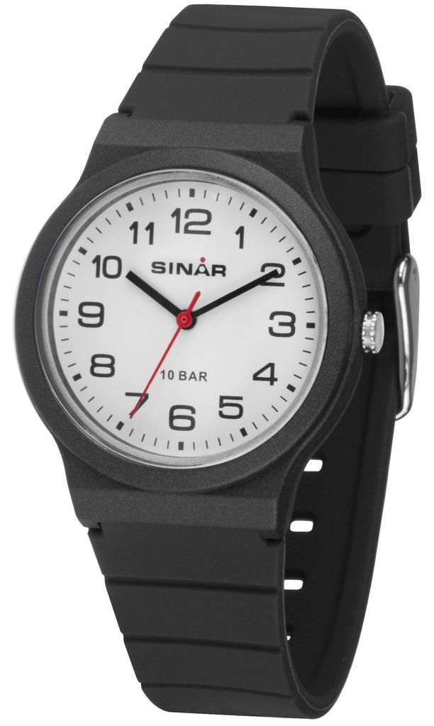 SINAR Jugenduhr Armbanduhr Analog Quarz Uni Silikonband Produktbild 