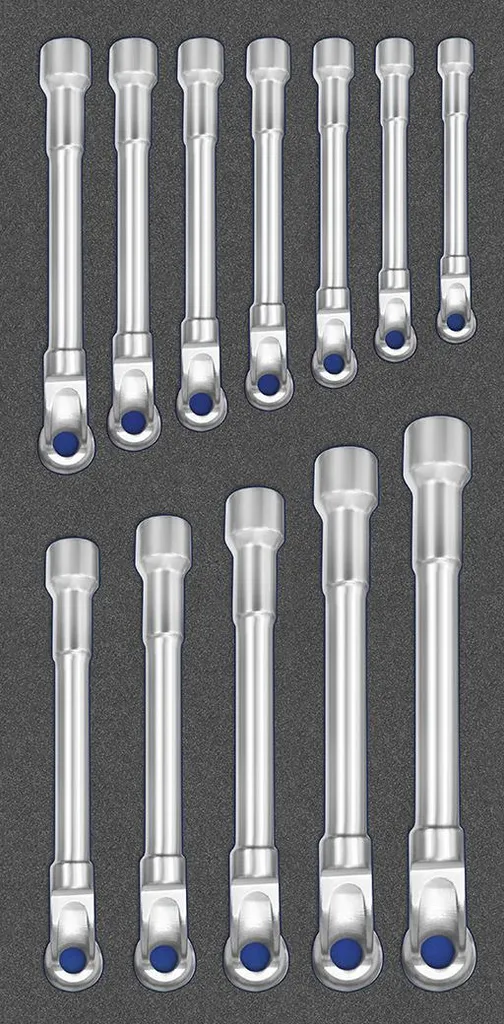 MTS Set 12 Chiavi Tubo 8-19mm | Offerta Utensili Professionale Cr-V