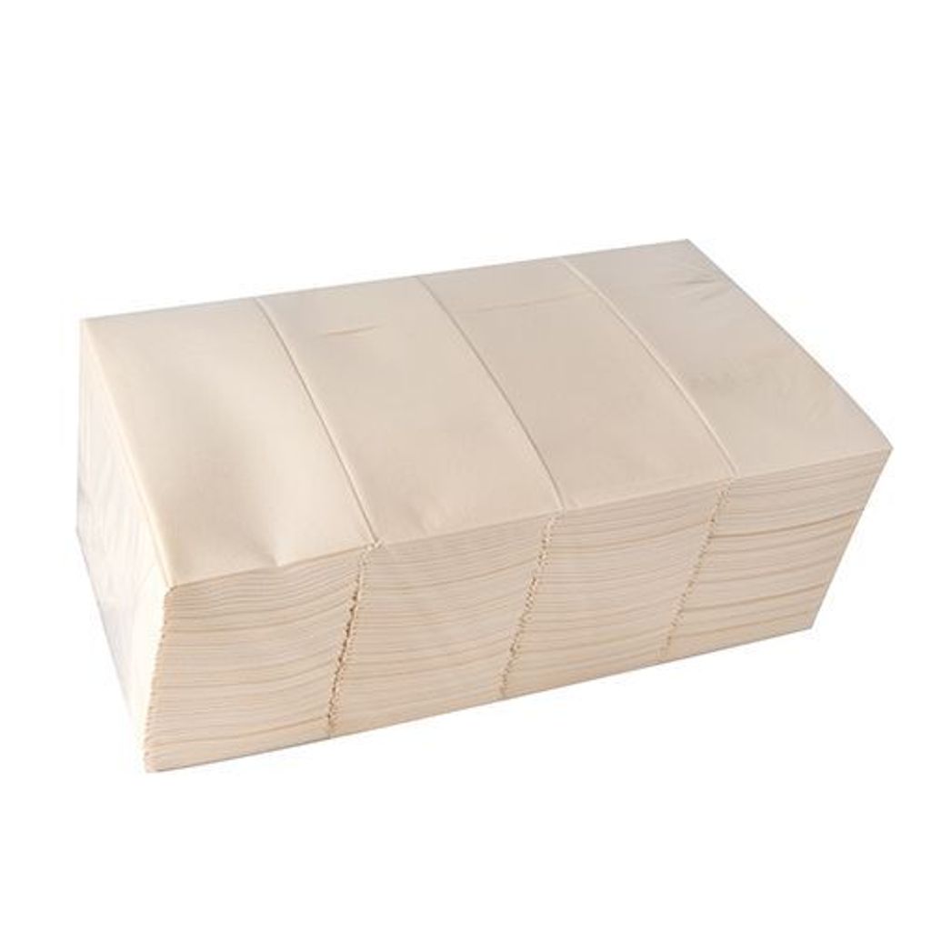 Papstar Airlaid Bestecktaschen, 40 x 33 cm,1/8-Falz, creme 480 Stück