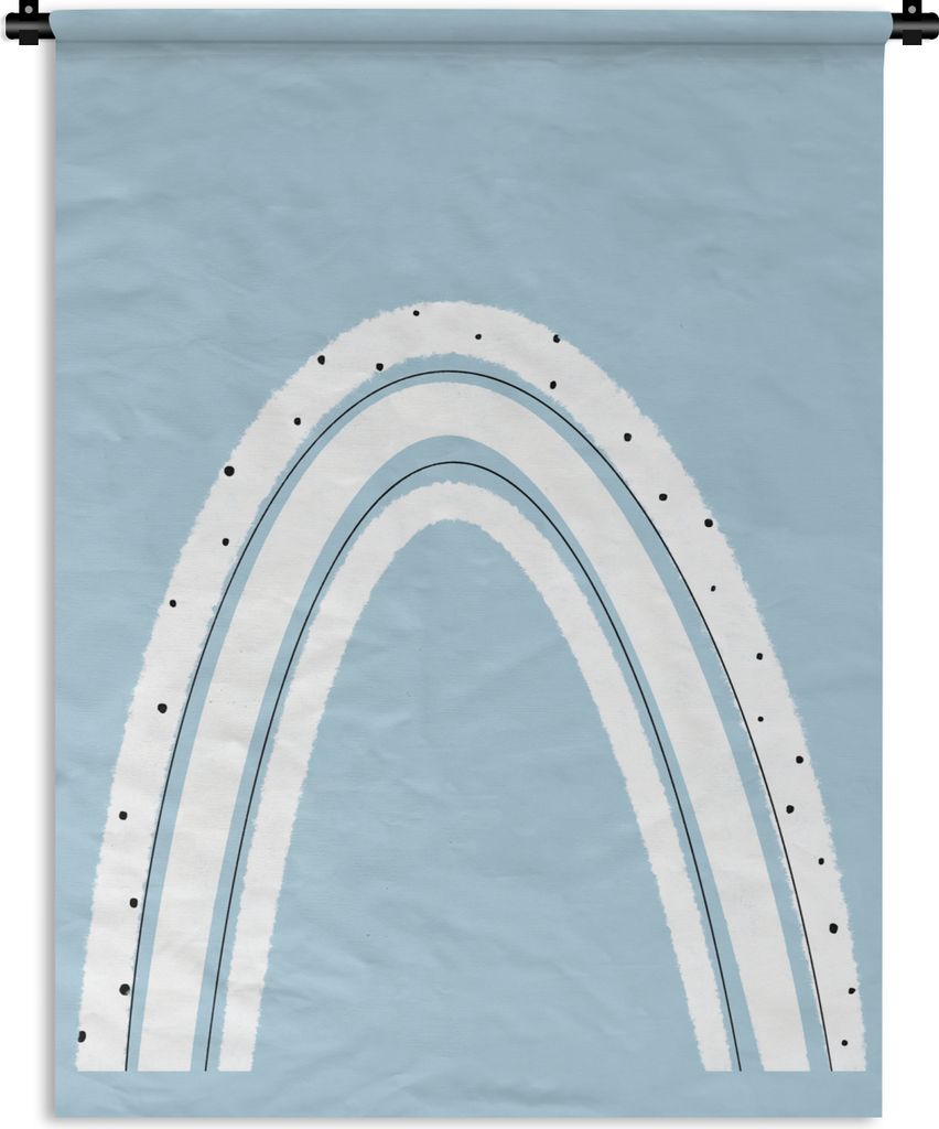 MuchoWow Wandteppich Wandbehang Regenbogen - Abstrakt - Pastell 150x200 cm Tapisserie Dekoration Wandtuch - Wandaufhängung - Moderner
