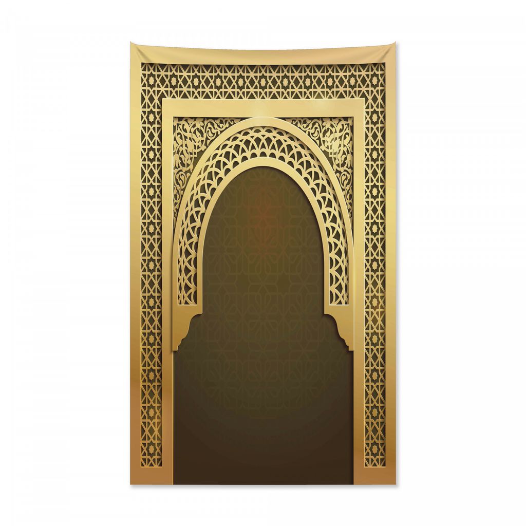 Abakuhaus marokkanisch Wandteppich und Tagesdecke, Ostkulturfiguren aus Weiches Mikrofaser Stoff Kein Verblassen Klare Farben Waschbar, 140 x 230 c...