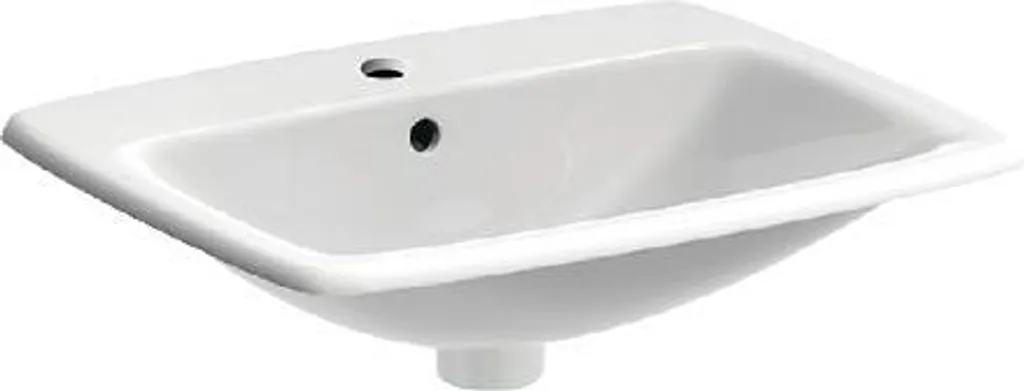 Geberit Selnova Square 55x45 cm Lavabo con Foro e Troppopieno