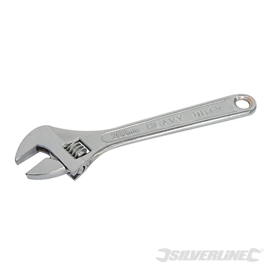 Clé Ajustable Silverline WR20 en Acier Forgé avec Molette de Précision