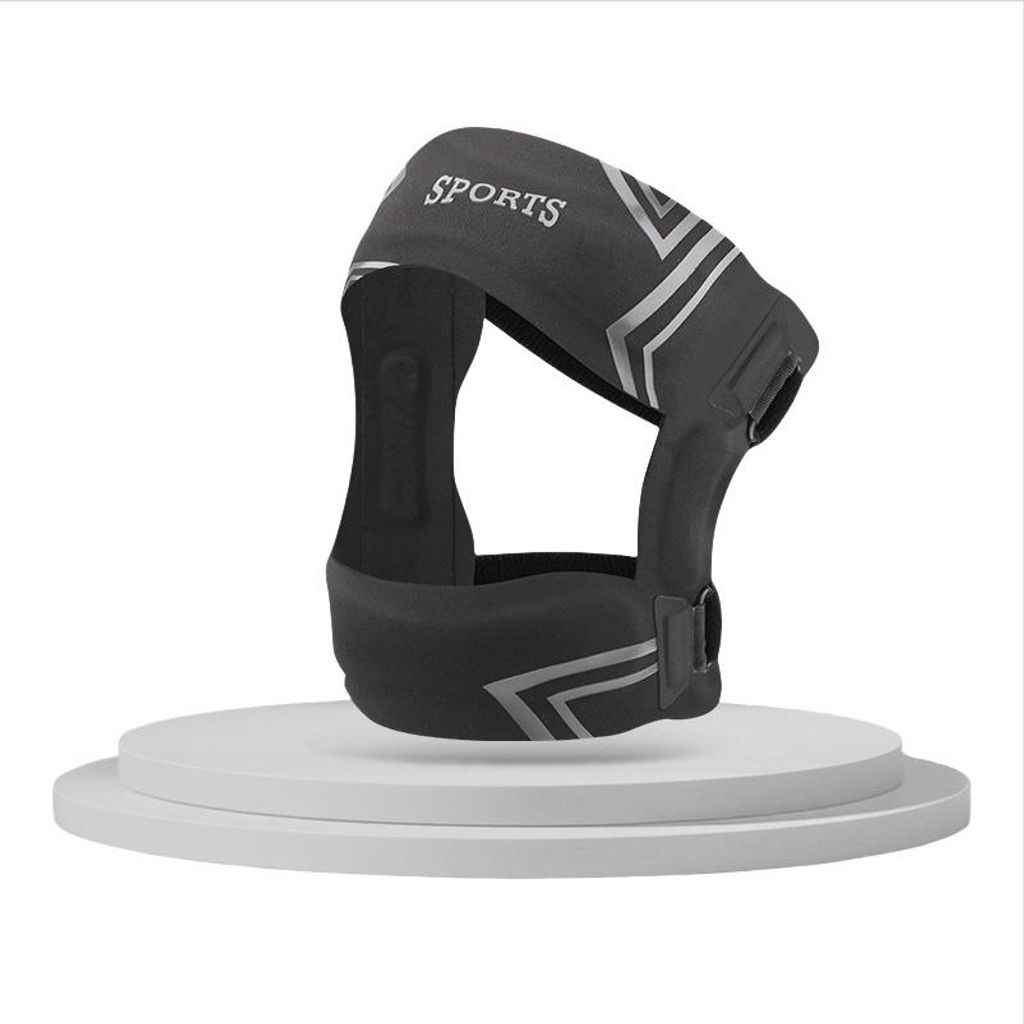 INF Neue Anti-Twist Patella Kniebandage für Sport Schwarz