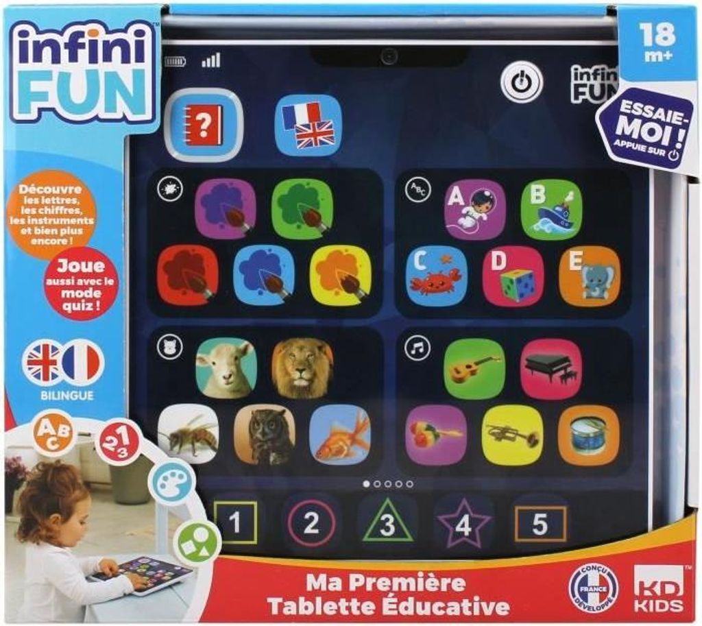 Lern Tablette, Extra Flach, Leicht, KD, Erste Lern Tablette, Touch Sensitive