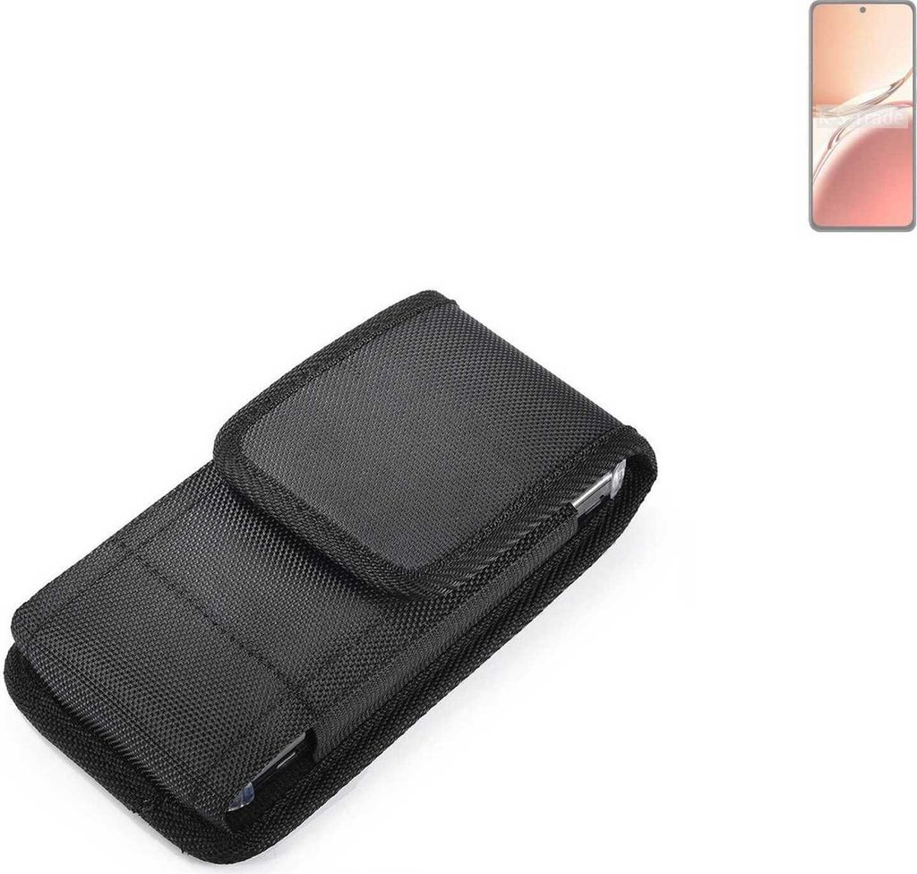 Holster Gürteltasche kompatibel mit Oppo F27 5G Holster Gürtel Tasche wasserabweisend Handy Hülle Schutz Hülle Outdoor schwarz K-S-Trade