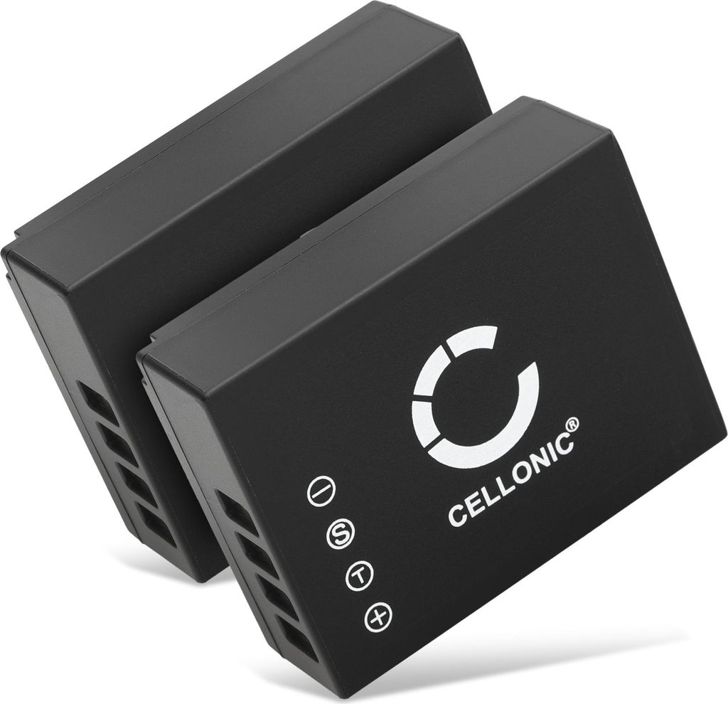 CELLONIC 2x Akku für Kamera Kompatibel mit FujiFilm Fuji X100V, Kompatibel mit Fuji X100F, X-T1, NP-W126 - (1140mAh, 7.2V)