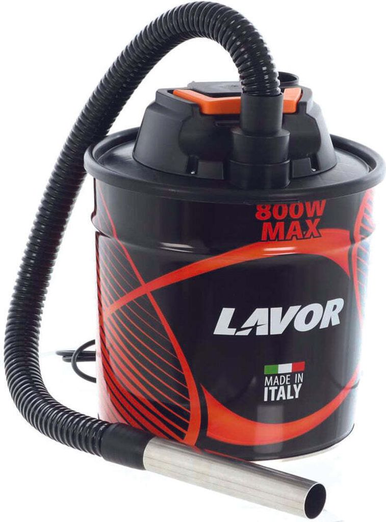 Elektrischer Aschesauger 800 W mit Gebläsefunktion 18-Liter-Tank schallgedämpfter Motor doppelt isolierte Stahltrommel
